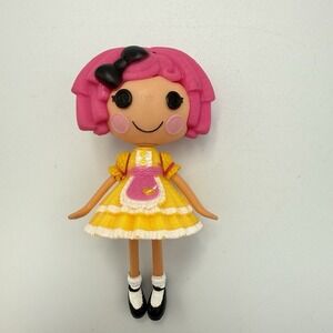 Mini Lalaloopsy Crumbs Sugar Cookie Doll Figure 3" MGA Tea Party Yellow Dress